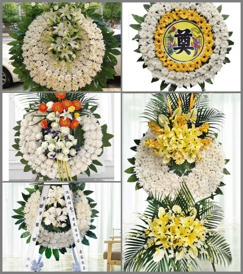 湖南永州祁阳县白水镇三江村花圈速递
